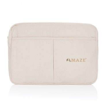 Logo trade promotional giveaways picture of: Laluka AWARE™ recycled cotton 15.6 inch laptop sleeve
