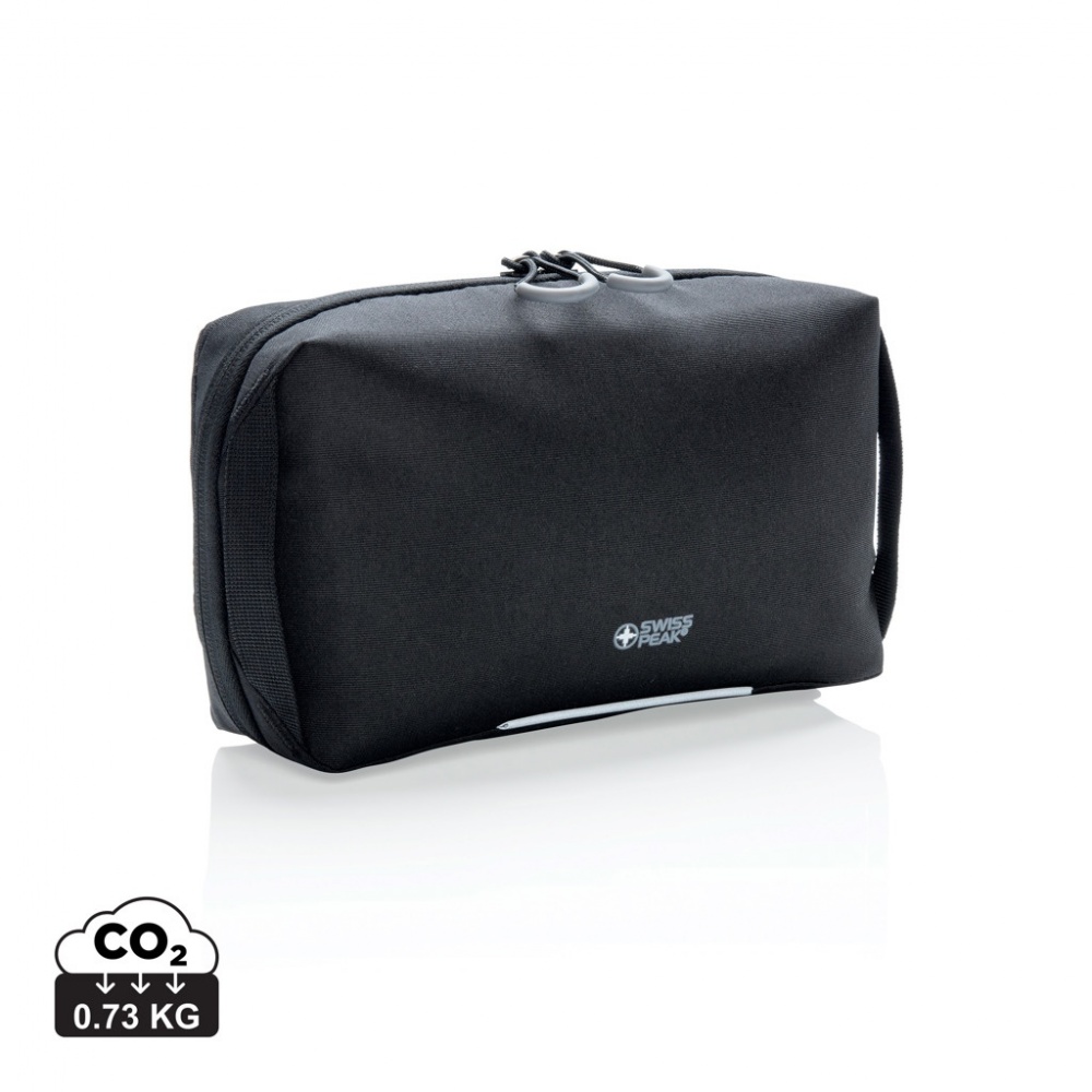 Logo trade promotional gifts picture of: Swiss Peak AWARE™ tech pouch PVC free