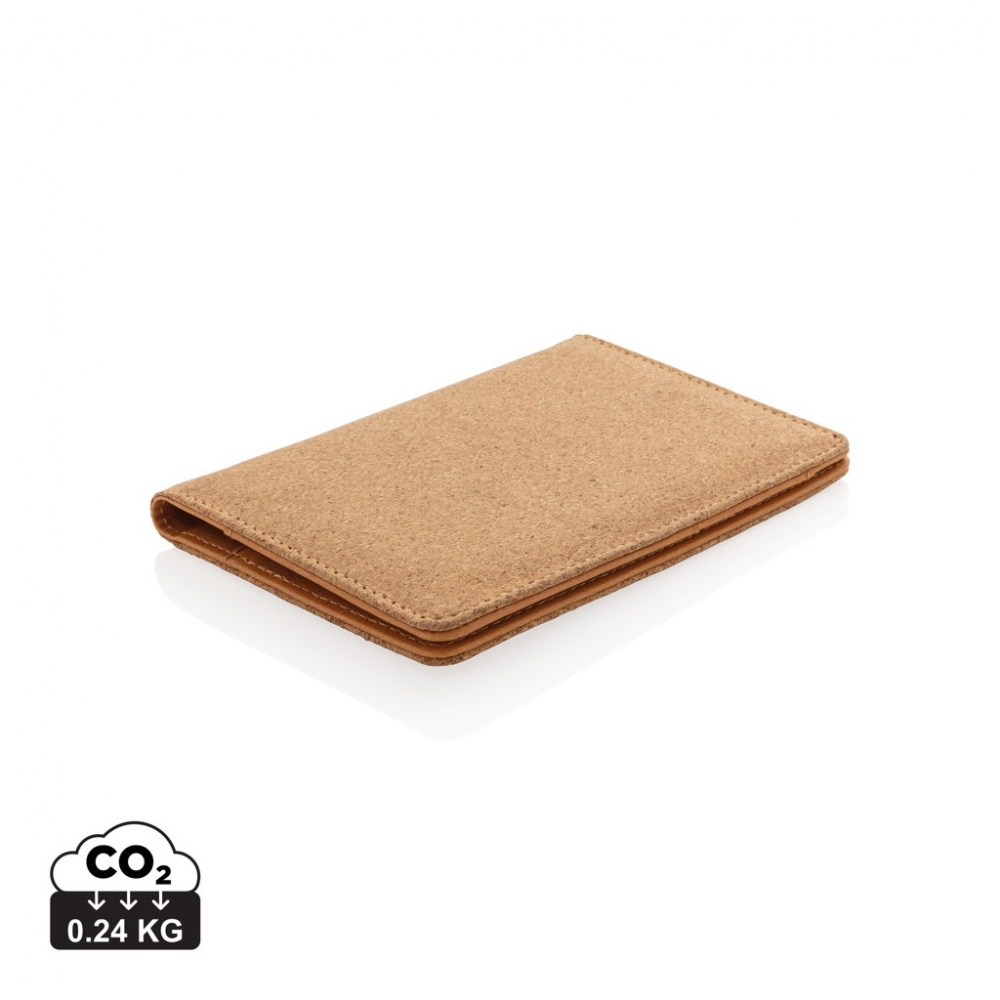 Logo trade promotional giveaways image of: Cork secure RFID passport cover