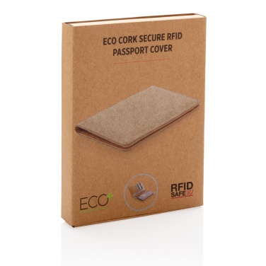 Logotrade promotional item image of: Cork secure RFID passport cover