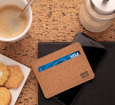 Logo trade advertising product photo of: Cork secure RFID slim wallet
