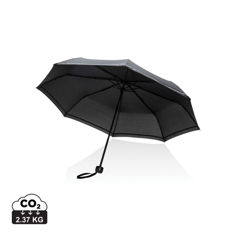 Logo trade promotional gift photo of: 20.5"Impact AWARE™ RPET 190T pongee mini reflective umbrella