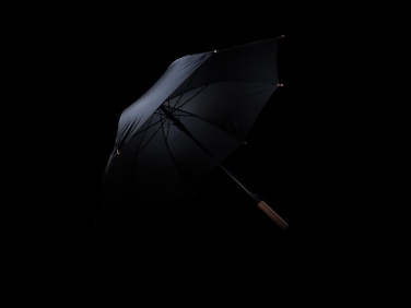Logotrade advertising product picture of: 23" Impact AWARE™ RPET 190T auto open bamboo umbrella