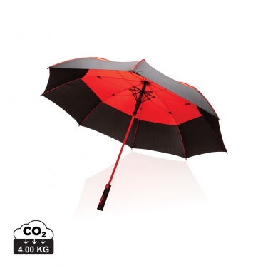 Logotrade promotional item picture of: 27" Impact AWARE™ RPET 190T auto open stormproof umbrella