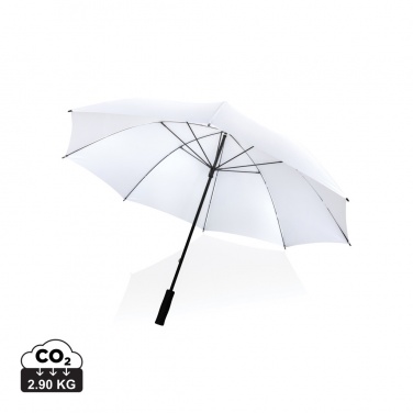 Logo trade promotional giveaways image of: 30" Impact AWARE™ RPET 190T Storm proof umbrella