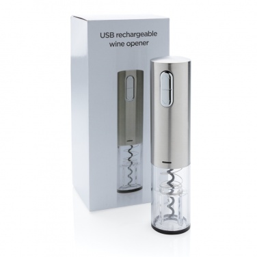 Logo trade business gift photo of: Electric wine opener - USB rechargeable