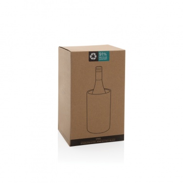 Logotrade promotional item image of: Vino RCS certified recycled stainless steel wine bucket