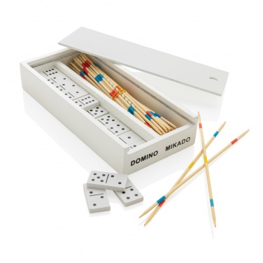 Logotrade advertising products photo of: Deluxe mikado/domino in wooden box