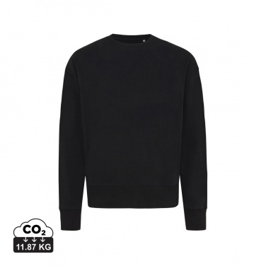 Logo trade promotional items picture of: Iqoniq Kruger relaxed recycled cotton crew neck