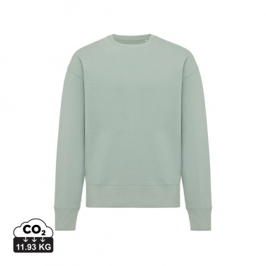 Logo trade promotional products image of: Iqoniq Kruger relaxed recycled cotton crew neck