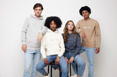 Logo trade promotional gifts picture of: Iqoniq Torres recycled cotton hoodie undyed