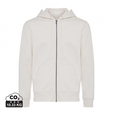Logo trade promotional merchandise picture of: Iqoniq Abisko recycled cotton zip through hoodie