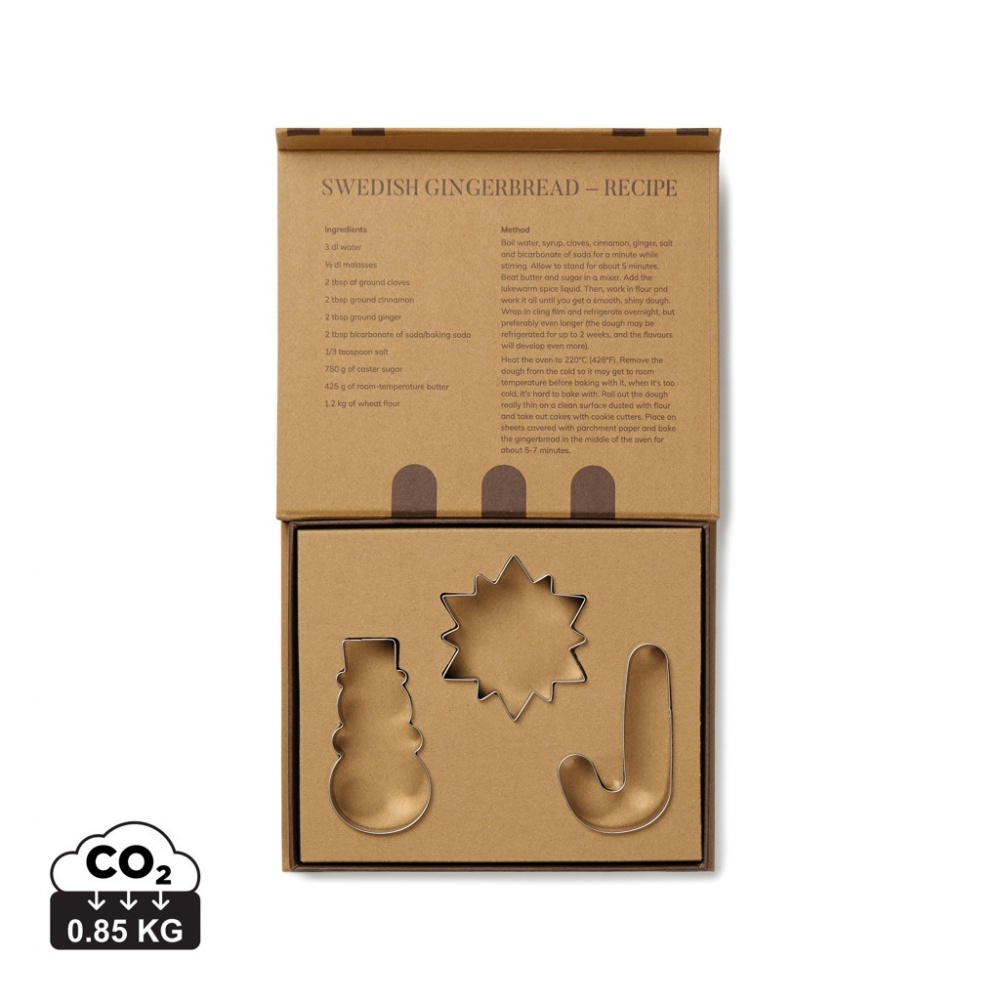 Logo trade advertising products image of: VINGA Classic cookie cutter 3-piece set
