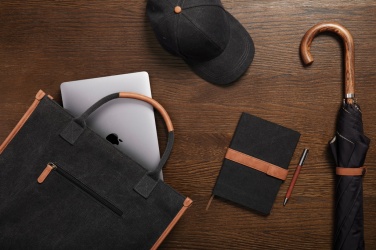 Logo trade promotional products image of: VINGA Bosler RCS recycled canvas office tote