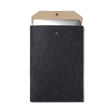 Logo trade promotional merchandise picture of: VINGA Albon GRS recycled felt 17" laptop sleeve