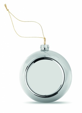 Logo trade business gift photo of: Christmas ball for sublimation