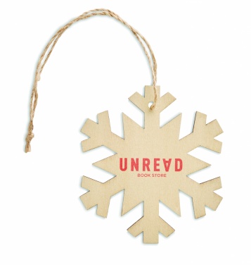 Logotrade promotional product image of: Snowflake Tree hanger