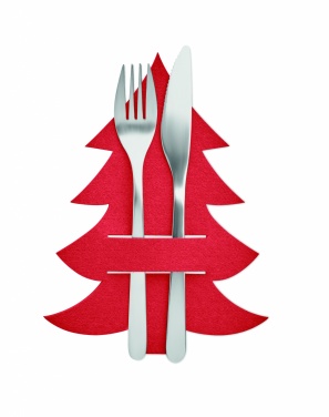 Logotrade promotional merchandise picture of: RPET felt cutlery holder set