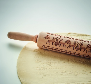 Logo trade advertising products picture of: Christmas pastry wooden rolling