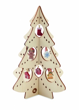 Logotrade promotional gifts photo of: Wooden Xmas tree decoration