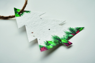 Logotrade promotional gift picture of: Seed paper Xmas ornament