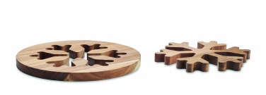 Logo trade promotional items image of: Acacia wooden pot holders set