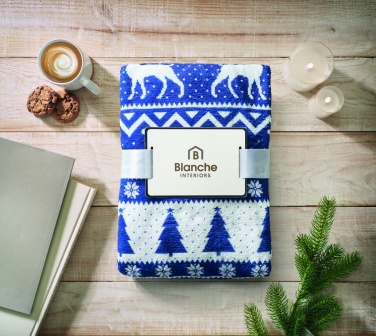 Logotrade corporate gift image of: RPET fleece blanket 190 gr/m²