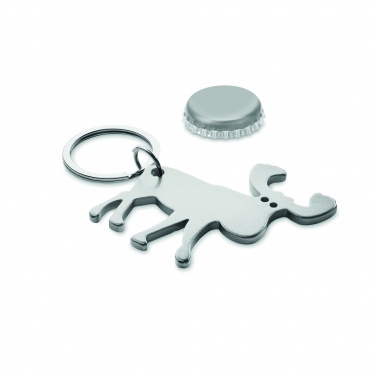 Logo trade promotional gifts image of: Recycled aluminium key ring Pori