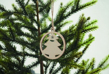 Logo trade promotional giveaways image of: Wooden tree shape hanger