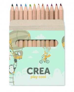 Logo trade promotional items picture of: 12 coloured pencils set