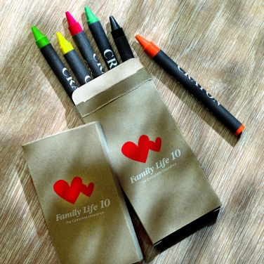 Logotrade promotional item image of: Carton of 6 wax crayons