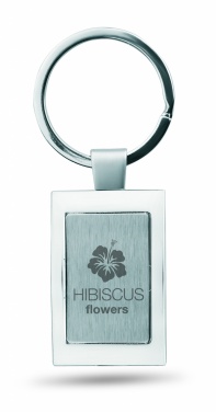 Logo trade promotional merchandise picture of: Metal key ring Turku