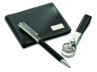 Logo trade corporate gifts image of: Ball pen key ring and wallet Lappeenranta