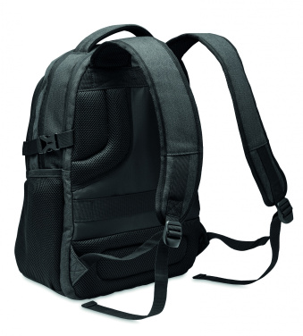 Logo trade promotional giveaways image of: 600D RPET laptop backpack