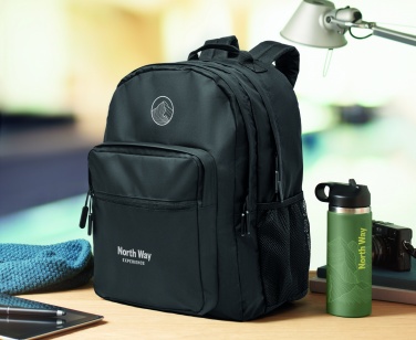 Logo trade advertising products image of: 300D RPET laptop backpack