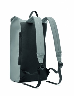 Logo trade business gift photo of: Reflective Rolltop backpack