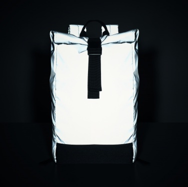 Logo trade promotional merchandise photo of: Reflective Rolltop backpack