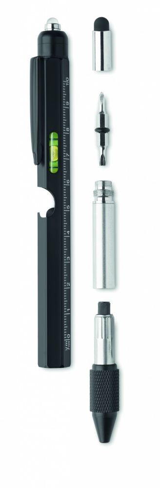 Logotrade promotional merchandise picture of: Spirit level pen with ruler