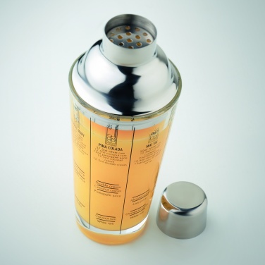 Logo trade promotional merchandise photo of: Glass cocktail shaker 400 ml