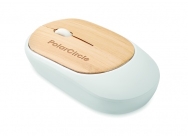Logo trade promotional gift photo of: Wireless mouse in bamboo