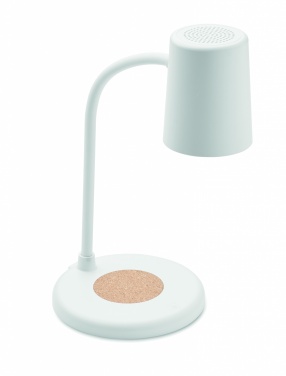 Logo trade promotional merchandise picture of: Wireless charger, lamp speaker