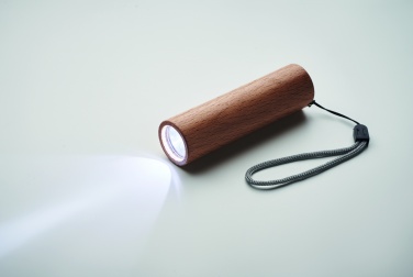 Logotrade promotional product image of: Beech wood rechargeable torch