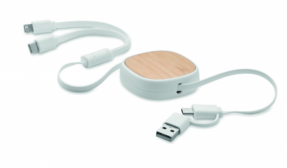 Logo trade advertising products picture of: Retractable charging USB cable