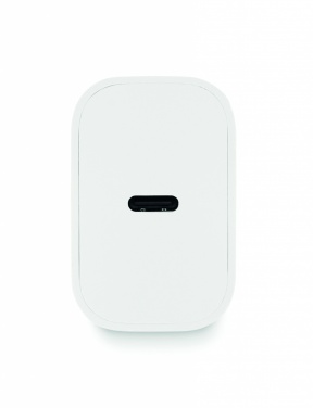 Logotrade promotional item picture of: 20W 2 port USB charger EU plug