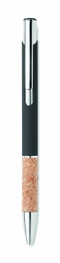 Logo trade corporate gifts picture of: Ballpoint pen made of aluminum with a cork grip