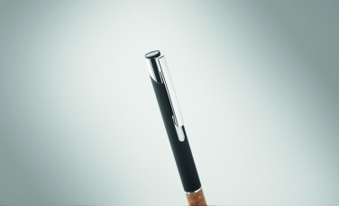 Logo trade promotional gifts picture of: Ballpoint pen made of aluminum with a cork grip
