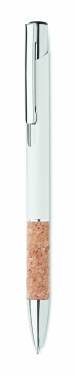 Logotrade corporate gift picture of: Ballpoint pen made of aluminum with a cork grip