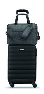 Logo trade promotional merchandise picture of: 15 inch RPET felt laptop bag