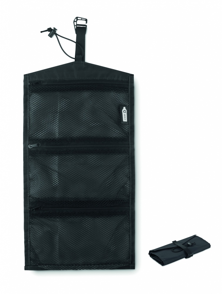 Logo trade corporate gifts image of: 210RPET travel cable organizer