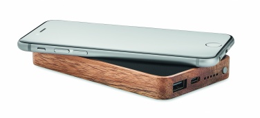 Logo trade promotional gifts image of: Wireless 4000 mAh Power bank